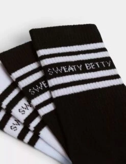 Sweaty Betty 2pk Ankle Gripper Cotton Rich Socks -Marks and Spencer Shop 2pk ankle gripper cotton rich socks 3