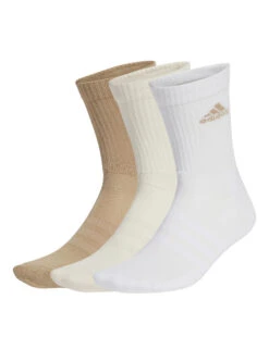 ADIDAS 3pk Cotton Rich Cushioned Ankle High Socks