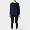 Sweaty Betty After Class Cotton Blend Longline Sweatshirt