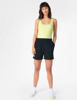 Sweaty Betty After Class Cotton Modal High Waisted Shorts -Marks and Spencer Shop After Class Cotton Modal High Waisted Shorts 2