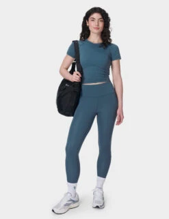 Sweaty Betty All Day Active Crew Neck Crop T-Shirt -Marks and Spencer Shop All Day Active Crew Neck Crop T Shirt 2