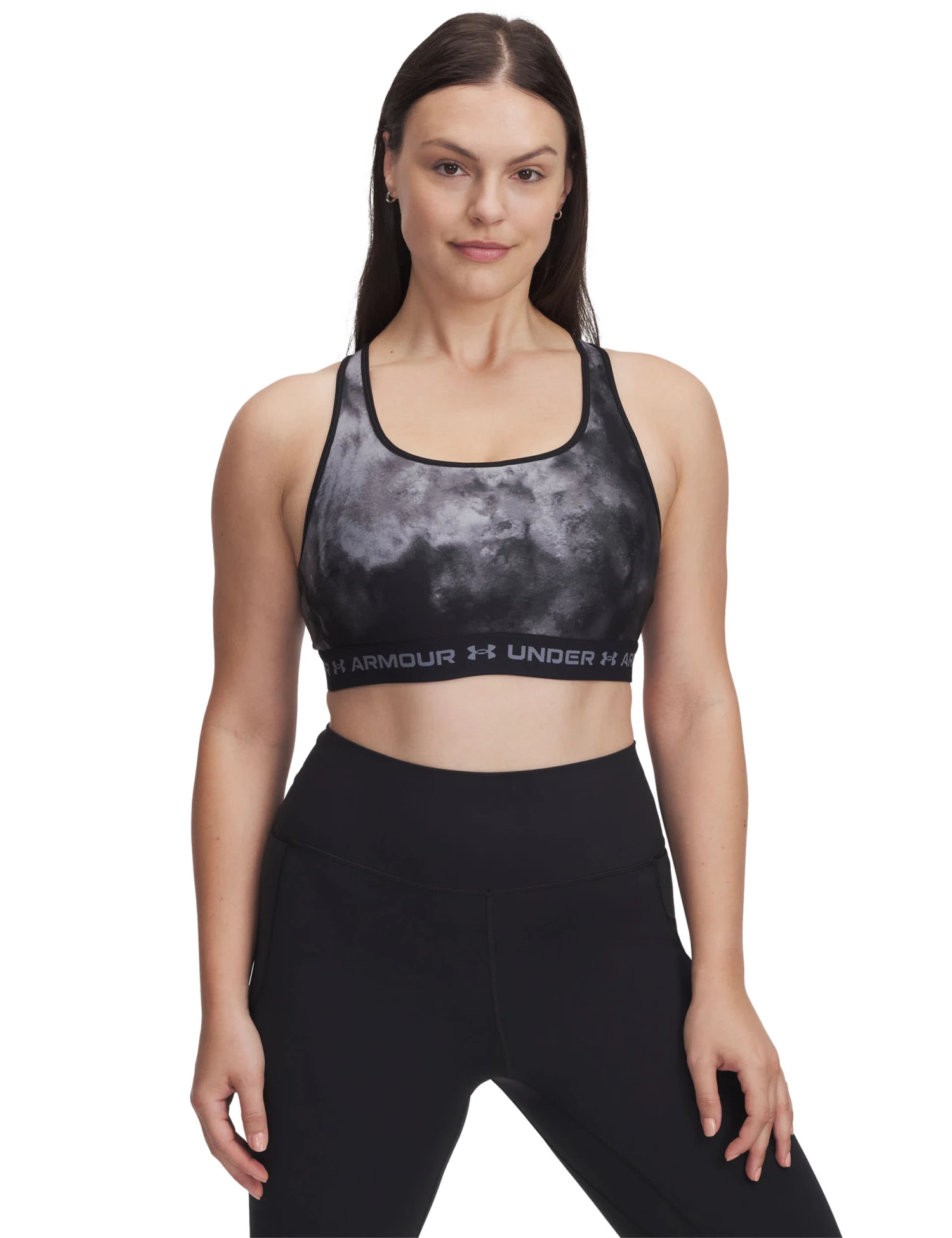 Under Armour Armour Mid Crossback Printed Sports Bra 3 Under Armour Armour Mid Crossback Printed Sports Bra