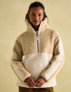 Joules Borg High Neck Jacket