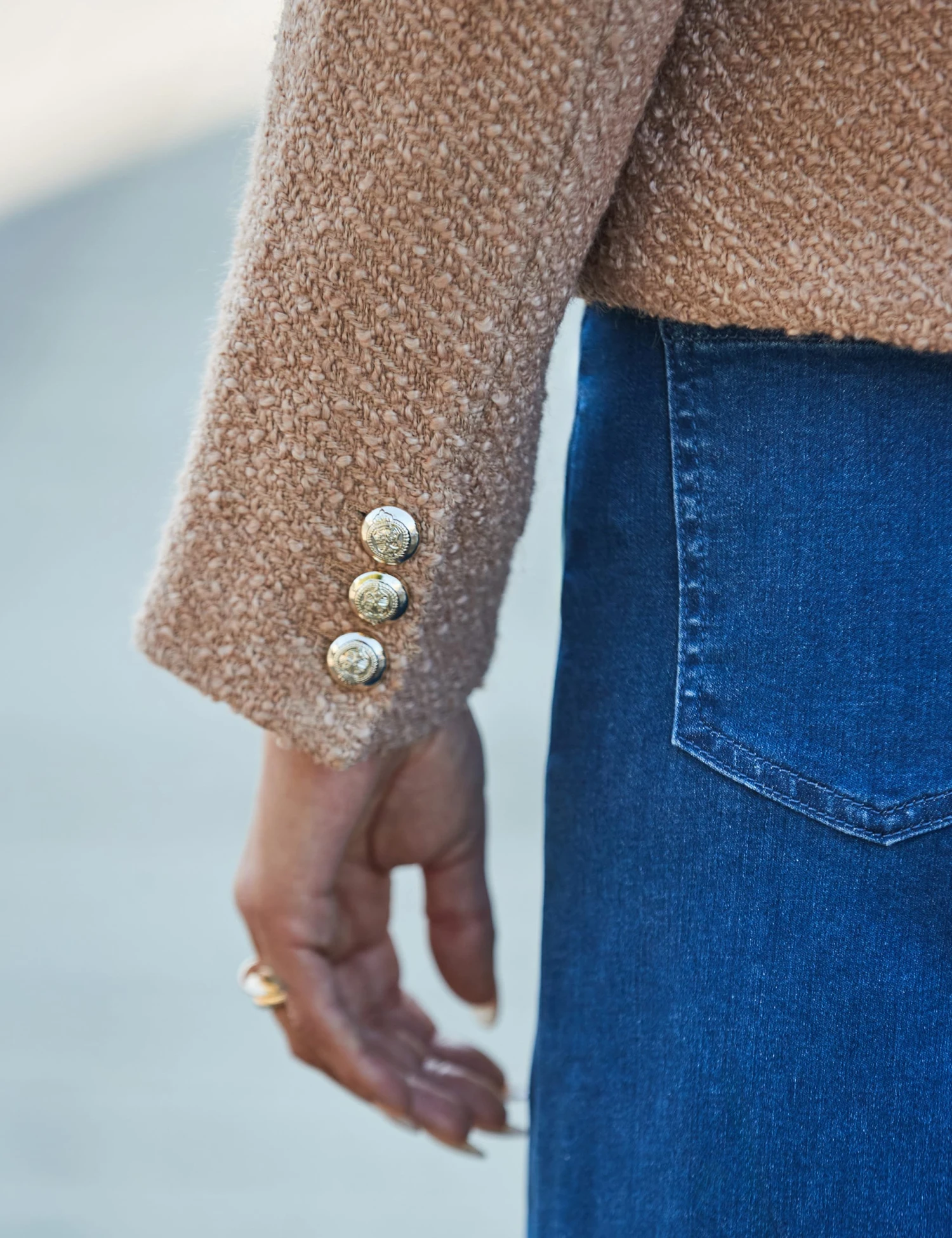 Boucle Pocket Detail Jacket 6 Boucle Pocket Detail Jacket - Image 4