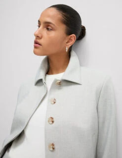 Collared Cropped Jacket -Marks and Spencer Shop Collared Cropped Jacket 2