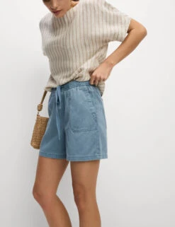 Cotton Blend Garment Dye Shorts -Marks and Spencer Shop Cotton Blend Garment Dye Shorts 4