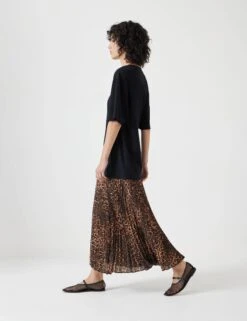 Cotton Rich Animal Print Midi T-Shirt Dress -Marks and Spencer Shop Cotton Rich Animal Print Midi T Shirt Dress 5