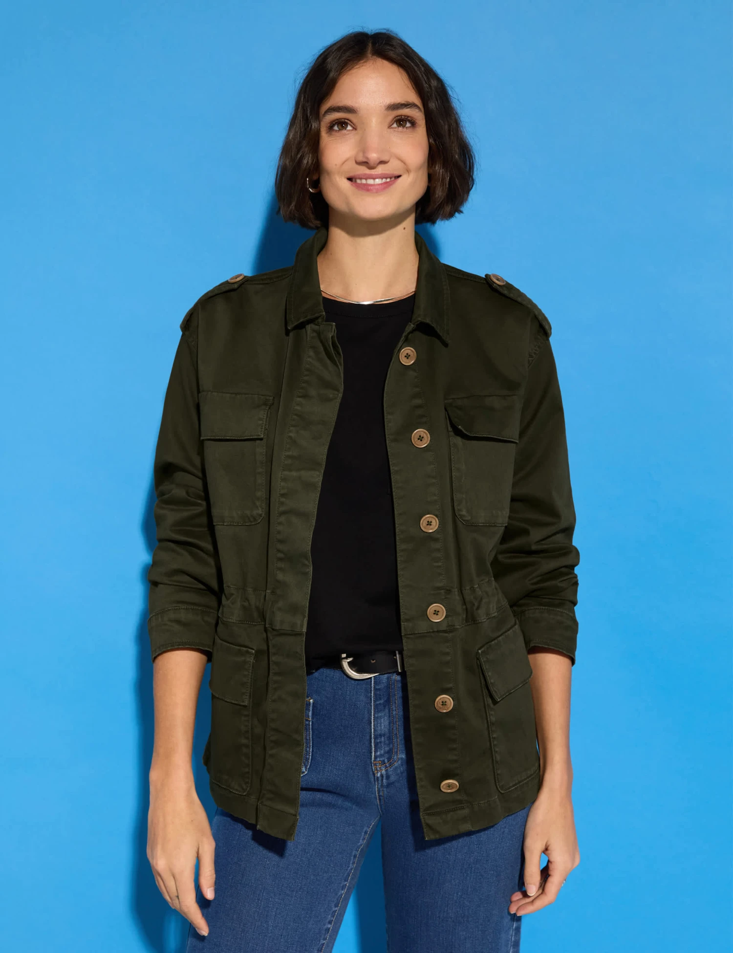 Cotton Rich Collared Cargo Jacket 3 Cotton Rich Collared Cargo Jacket