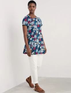 Cotton Rich Floral Tunic