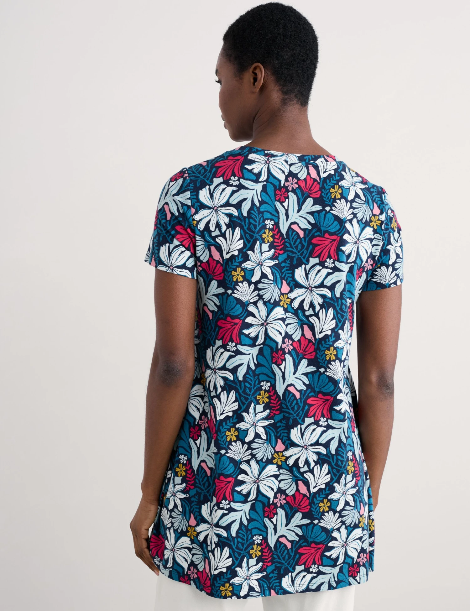 Cotton Rich Floral Tunic 6 Cotton Rich Floral Tunic - Image 4