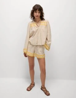 Cotton Rich Jacquard Beach Shorts -Marks and Spencer Shop Cotton Rich Jacquard Beach Shorts 5