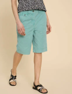 WHITE STUFF Cotton Rich Knee Length Chino Shorts -Marks and Spencer Shop Cotton Rich Knee Length Chino Shorts 2