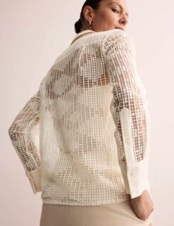 Jaeger Cotton Rich Lace Shirt