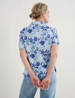 Cotton Rich Leaf Print Shirt -Marks and Spencer Shop Cotton Rich Leaf Print Shirt 2