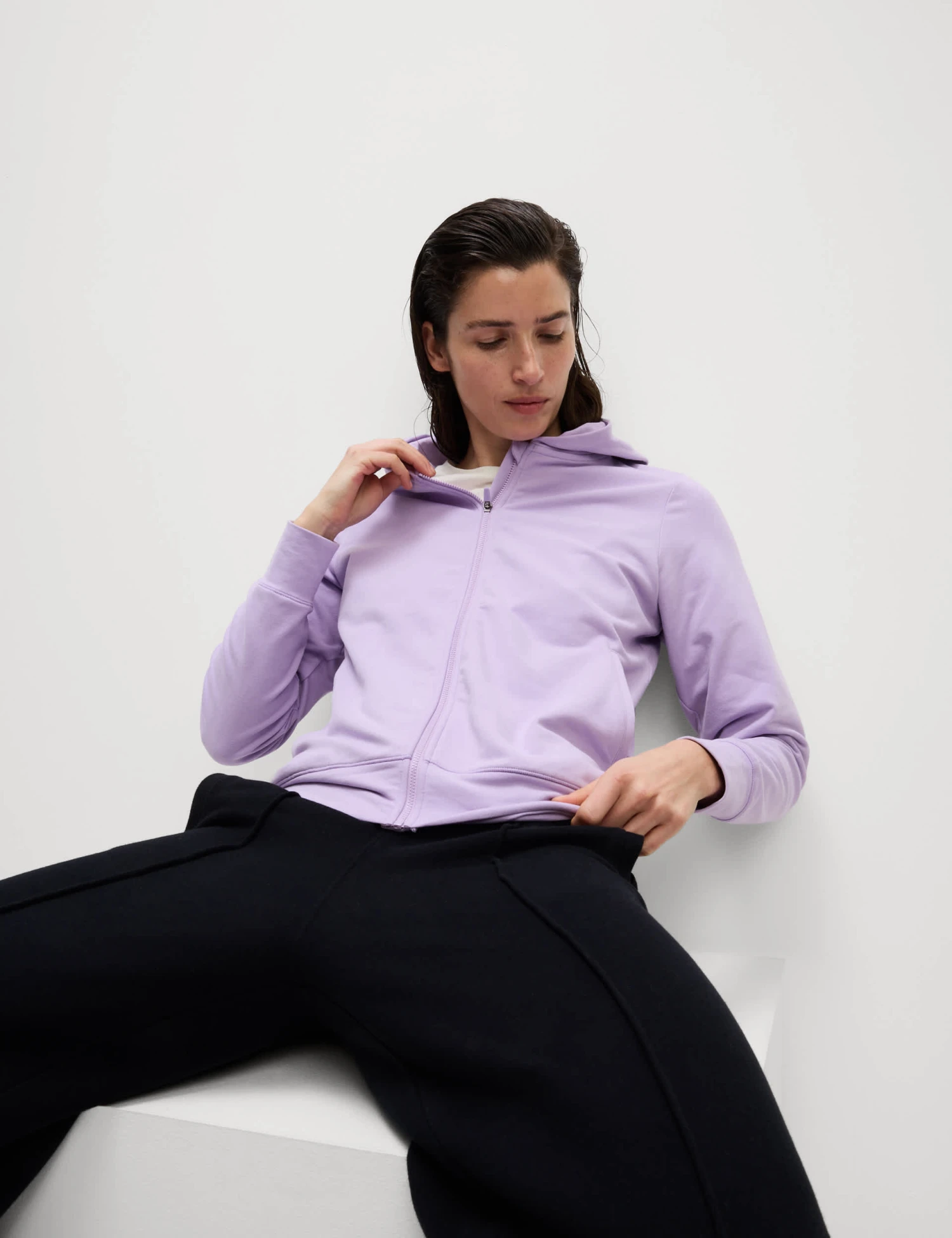 Cotton Rich Relaxed Zip Up Hoodie 6 Cotton Rich Relaxed Zip Up Hoodie - Image 4