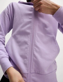 Cotton Rich Relaxed Zip Up Hoodie 26 Cotton Rich Relaxed Zip Up Hoodie -Marks and Spencer Shop Cotton Rich Relaxed Zip Up Hoodie 4