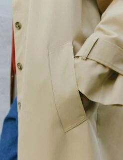 Cotton Rich Single Breasted Trench Coat -Marks and Spencer Shop Cotton Rich Single Breasted Trench Coat 3