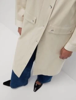 Cotton Rich Stormwear™ Longline Mac -Marks and Spencer Shop Cotton Rich Stormwear Longline Mac 3