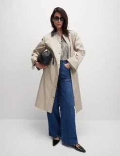 Cotton Rich Stormwear™ Longline Mac -Marks and Spencer Shop Cotton Rich Stormwear Longline Mac 4