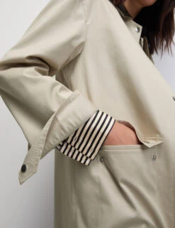 Cotton Rich Stormwear™ Longline Mac -Marks and Spencer Shop Cotton Rich Stormwear Longline Mac 5