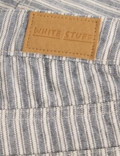 WHITE STUFF Cotton Rich Striped Denim Shorts -Marks and Spencer Shop Cotton Rich Striped Denim Shorts 5