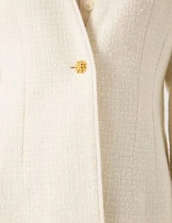 Cotton Rich Tweed Single Breasted Jacket -Marks and Spencer Shop Cotton Rich Tweed Single Breasted Jacket 3