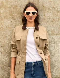 Cotton Rich Utility Jacket -Marks and Spencer Shop Cotton Rich Utility Jacket 2