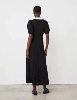 Crepe Collared Midi Tea Dress -Marks and Spencer Shop Crepe Collared Midi Tea Dress 2