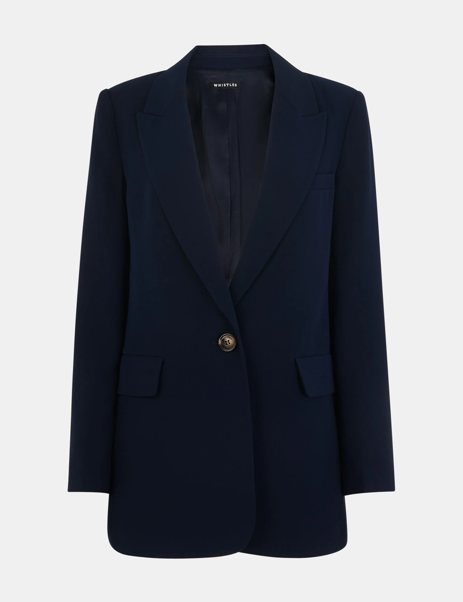 Whistles Crepe Relaxed Blazer 4 Whistles Crepe Relaxed Blazer - Image 2