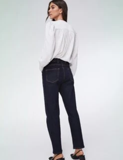 Crew Neck Button Through Puff Sleeve Blouse -Marks and Spencer Shop Crew Neck Button Through Puff Sleeve Blouse 5