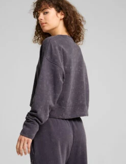 Puma Dare To Relaxed Pure Cotton Crop Sweatshirt -Marks and Spencer Shop Dare To Relaxed Pure Cotton Crop Sweatshirt 2