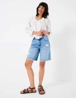 Denim Bermuda Shorts