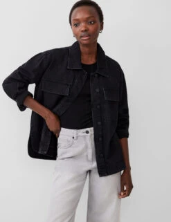 French Connection Denim Collared Jacket