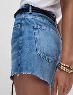 Denim Mom High Waisted Shorts 23 Denim Mom High Waisted Shorts -Marks and Spencer Shop Denim Mom High Waisted Shorts 2