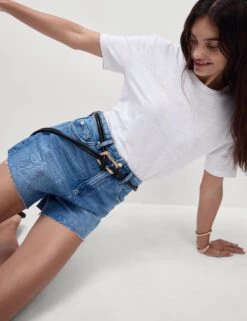 Denim Mom High Waisted Shorts