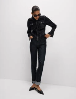 Denim Waisted Jacket -Marks and Spencer Shop Denim Waisted Jacket 2