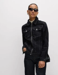 Denim Waisted Jacket -Marks and Spencer Shop Denim Waisted Jacket 6