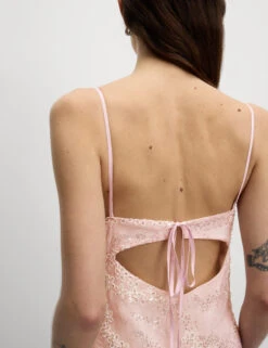 Embellished Lace Frill Midaxi Column Dress -Marks and Spencer Shop Embellished Lace Frill Midaxi Column Dress 5