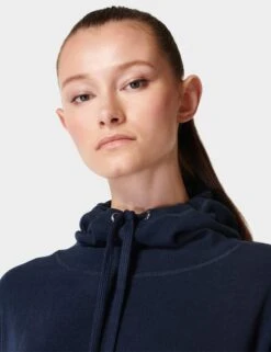 Sweaty Betty Escape Cotton Blend Fleece Relaxed Hoodie -Marks and Spencer Shop Escape Cotton Blend Fleece Relaxed Hoodie 3