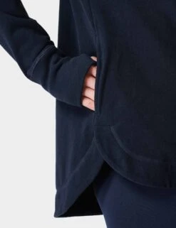 Sweaty Betty Escape Cotton Blend Fleece Relaxed Hoodie -Marks and Spencer Shop Escape Cotton Blend Fleece Relaxed Hoodie 4