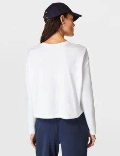 Sweaty Betty Essential Crew Neck Crop Top -Marks and Spencer Shop Essential Crew Neck Crop Top 4
