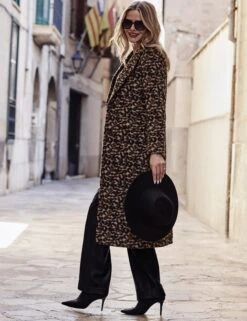 Faux Fur Longline Coat -Marks and Spencer Shop Faux Fur Longline Coat 2