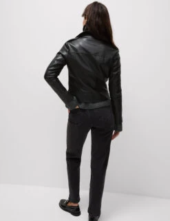 Faux Leather Biker Jacket -Marks and Spencer Shop Faux Leather Biker Jacket 6