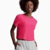 Beyond Yoga Featherweight Supreme Relaxed Crop T-Shirt -Marks and Spencer Shop Featherweight Supreme Relaxed Crop T Shirt