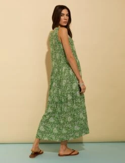 Floral Notch Neck Midi Skater Dress 12 Floral Notch Neck Midi Skater Dress -Marks and Spencer Shop Floral Notch Neck Midi Skater Dress 2