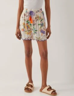 MONSOON Floral Scalloped Shorts