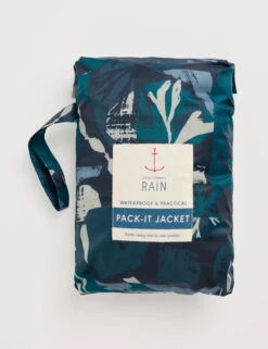 Geometric Hooded Packaway Rain Jacket -Marks and Spencer Shop Geometric Hooded Packaway Rain Jacket 4