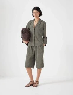 Geometric Knee Length Bermuda Shorts 13 Geometric Knee Length Bermuda Shorts -Marks and Spencer Shop Geometric Knee Length Bermuda Shorts 3