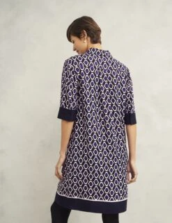 Geometric Knee Length Shirt Dress -Marks and Spencer Shop Geometric Knee Length Shirt Dress 2