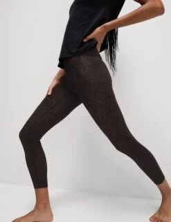 Go Balance Printed Wrap Waist 7/8 Yoga Leggings -Marks and Spencer Shop Go Balance Printed Wrap Waist 7 8 Yoga Leggings 5
